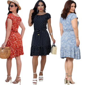 Vestido Ciganinha em Viscolycra Premium
