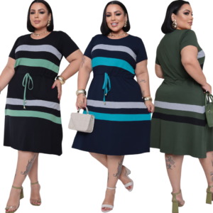 Vestido Godê em Viscolycra Premium Tamanhos Plus
